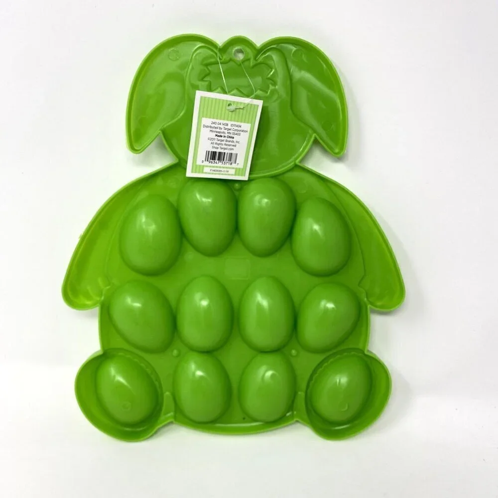 Target Egg Display Tray 12 Eggs Serveware Green Plastic